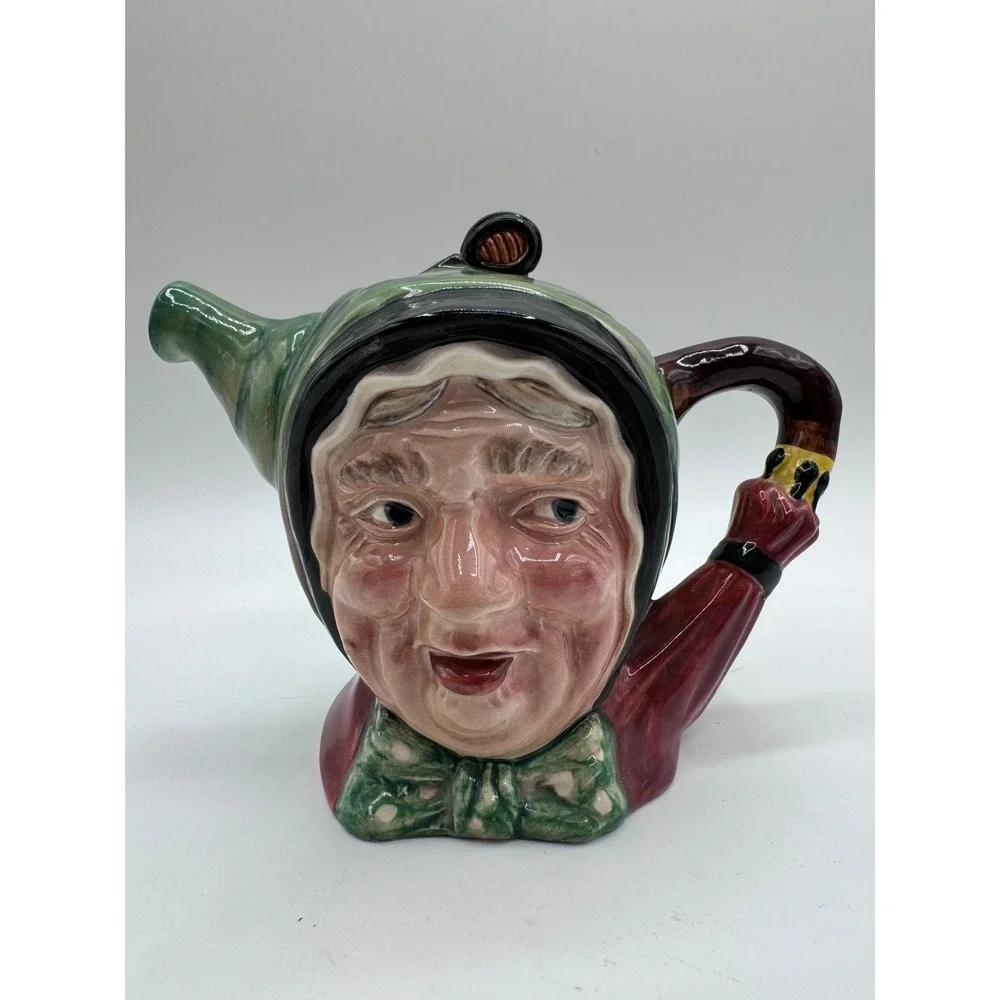 Vintage Beswick England Character Teapot #691 Granny‎ Figurine Pottery 6